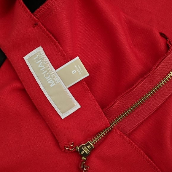 MICHAEL KORS black and red pencil skirt - Picture 4 of 5